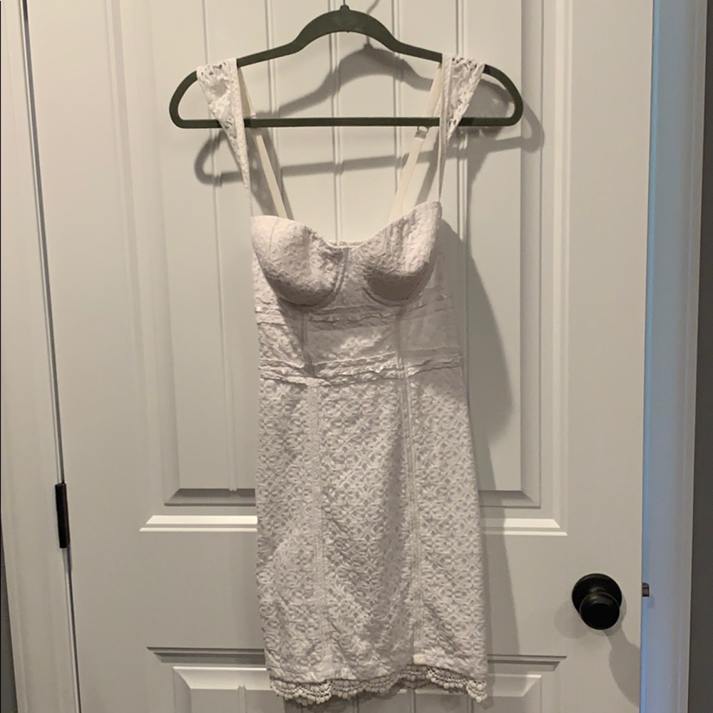 Guess White Lace Dress
